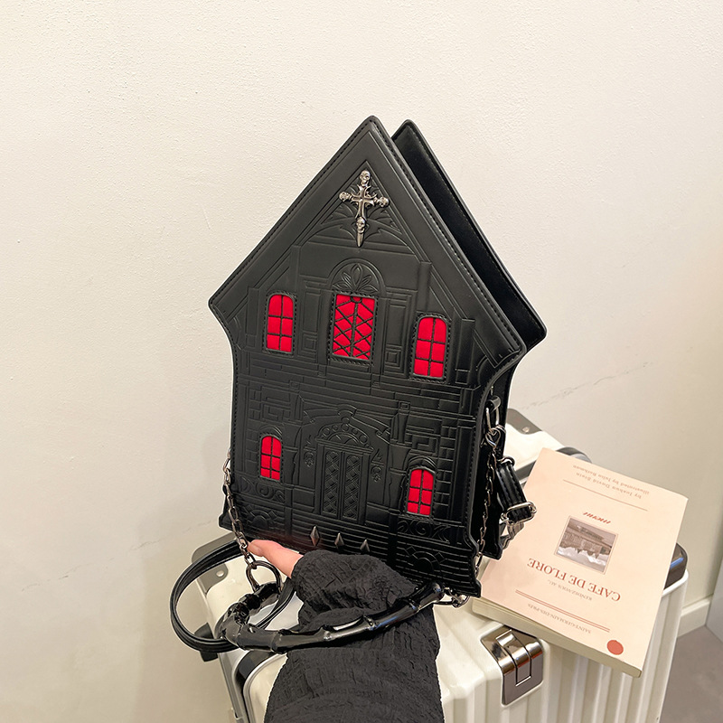 Embroidery House - House Cartoon Crossbody Bag for Women