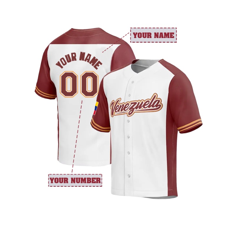 Custom Venezuela Baseball T-Sh - Embroidery On Shirt ulasan dan harga