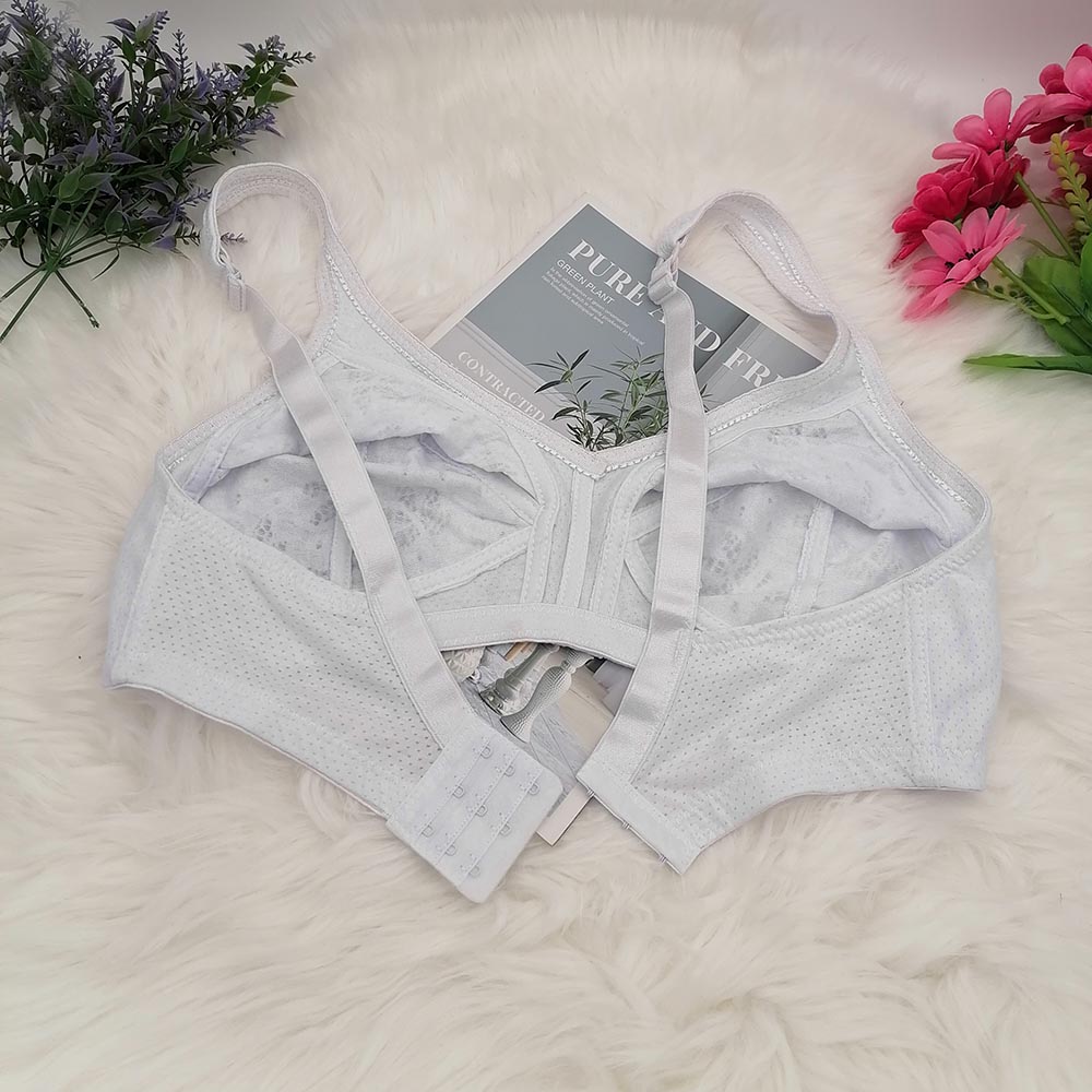 Women's Bra Large Cup C D E F  - Embroidery Underwear ulasan dan harga