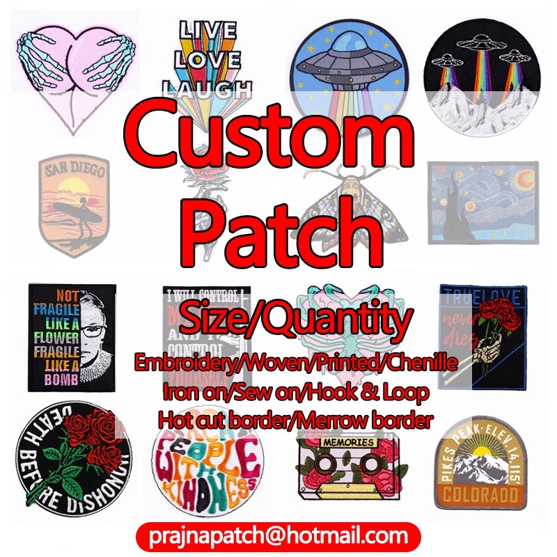 Customizable Embroidery Patch  - Embroidery Name Designs ulasan dan harga