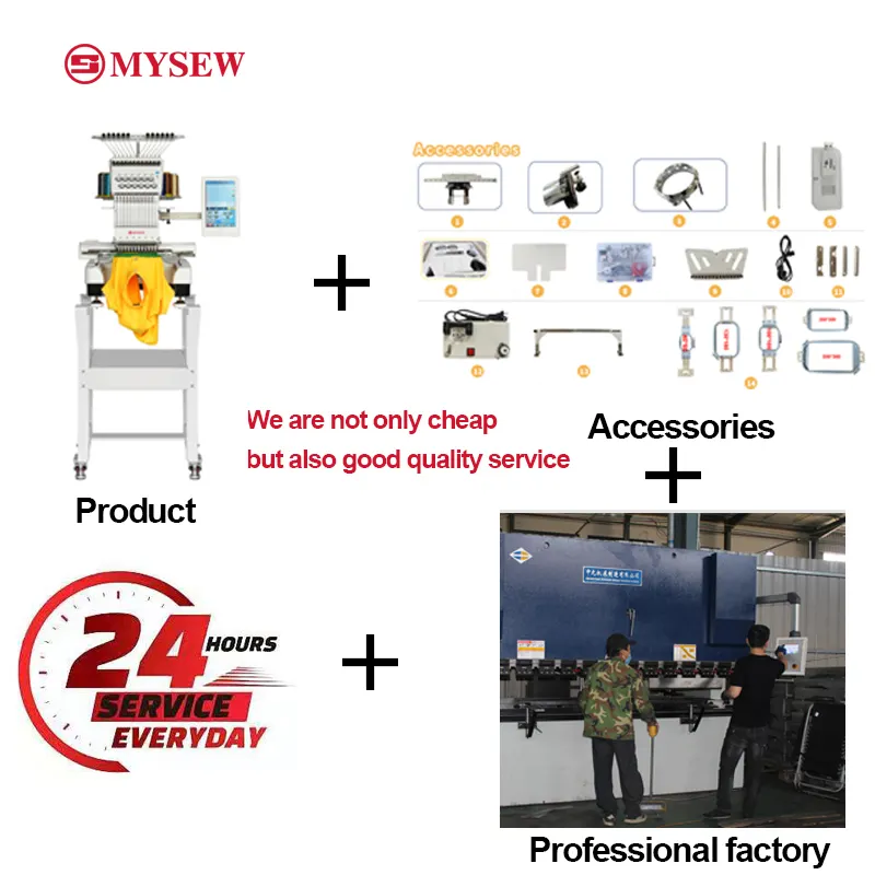 MYSEW MFS 1200 High Quality Si - Embroidery Machine Computerized ulasan dan harga