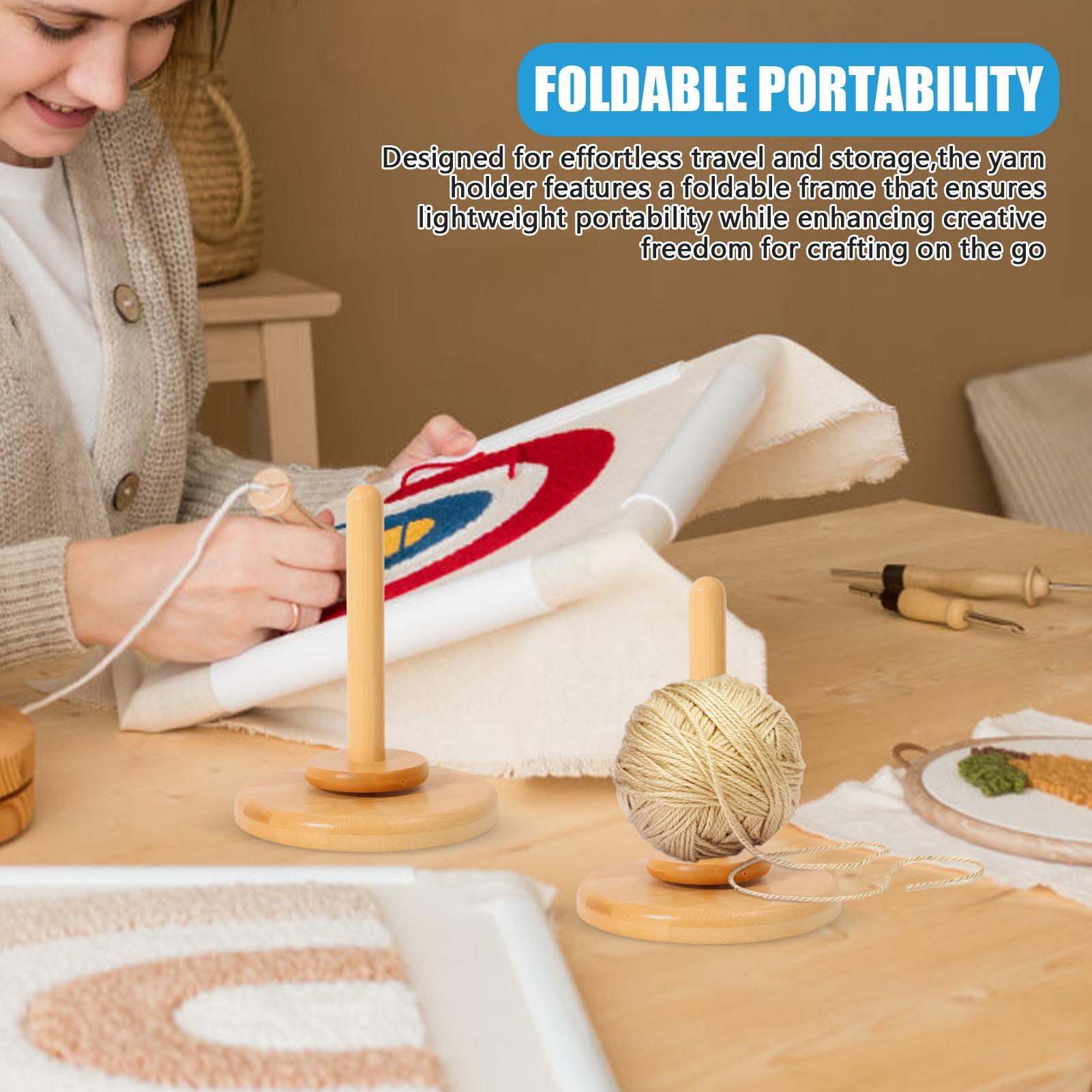 Yarn Holder Knitting Yarn Wind - Embroidery Studio ulasan dan harga