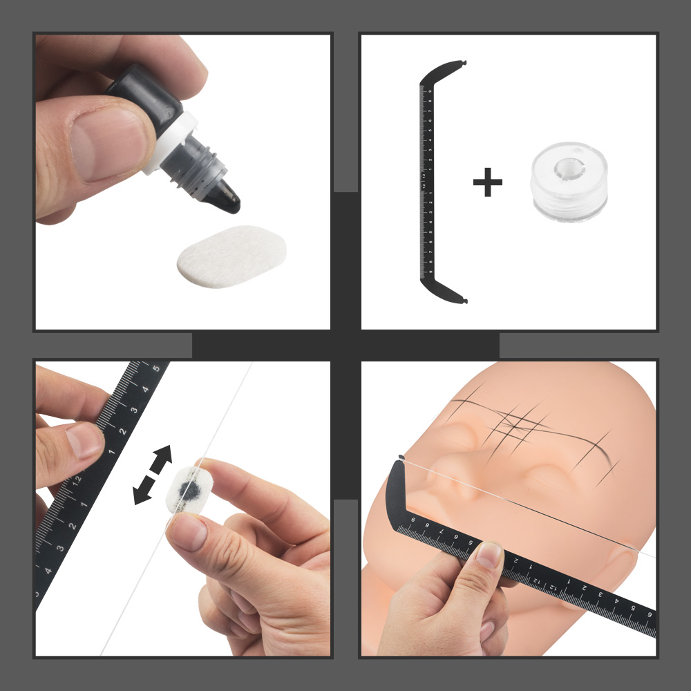 1 Set Black Tattoo Eyebrow Des - Embroidery Name Designs ulasan dan harga