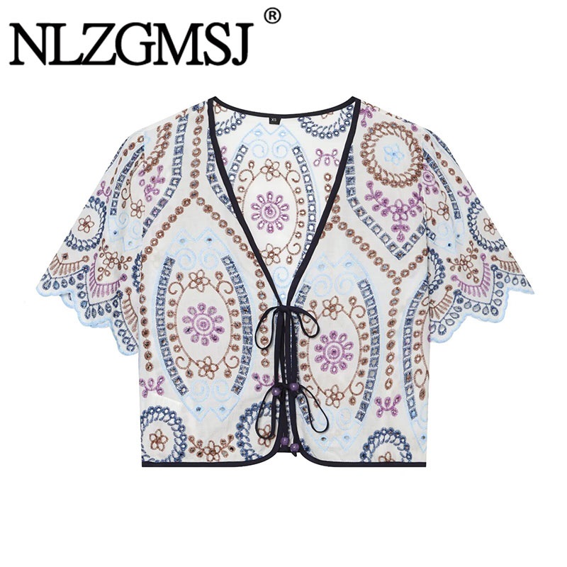Nlzgmsj 2026 Summer Women Embr - Embroidery Men Shirt ulasan dan harga
