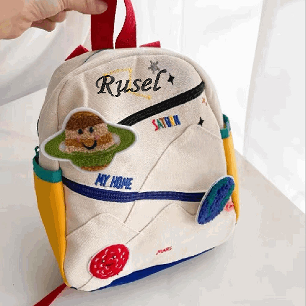 Personalized Planet Backpack C - Embroidery Name Designs ulasan dan harga