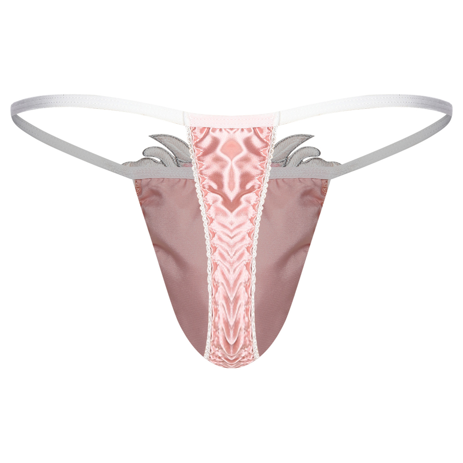 Sissy T-back Thongs Underwear  - Embroidery Underwear ulasan dan harga