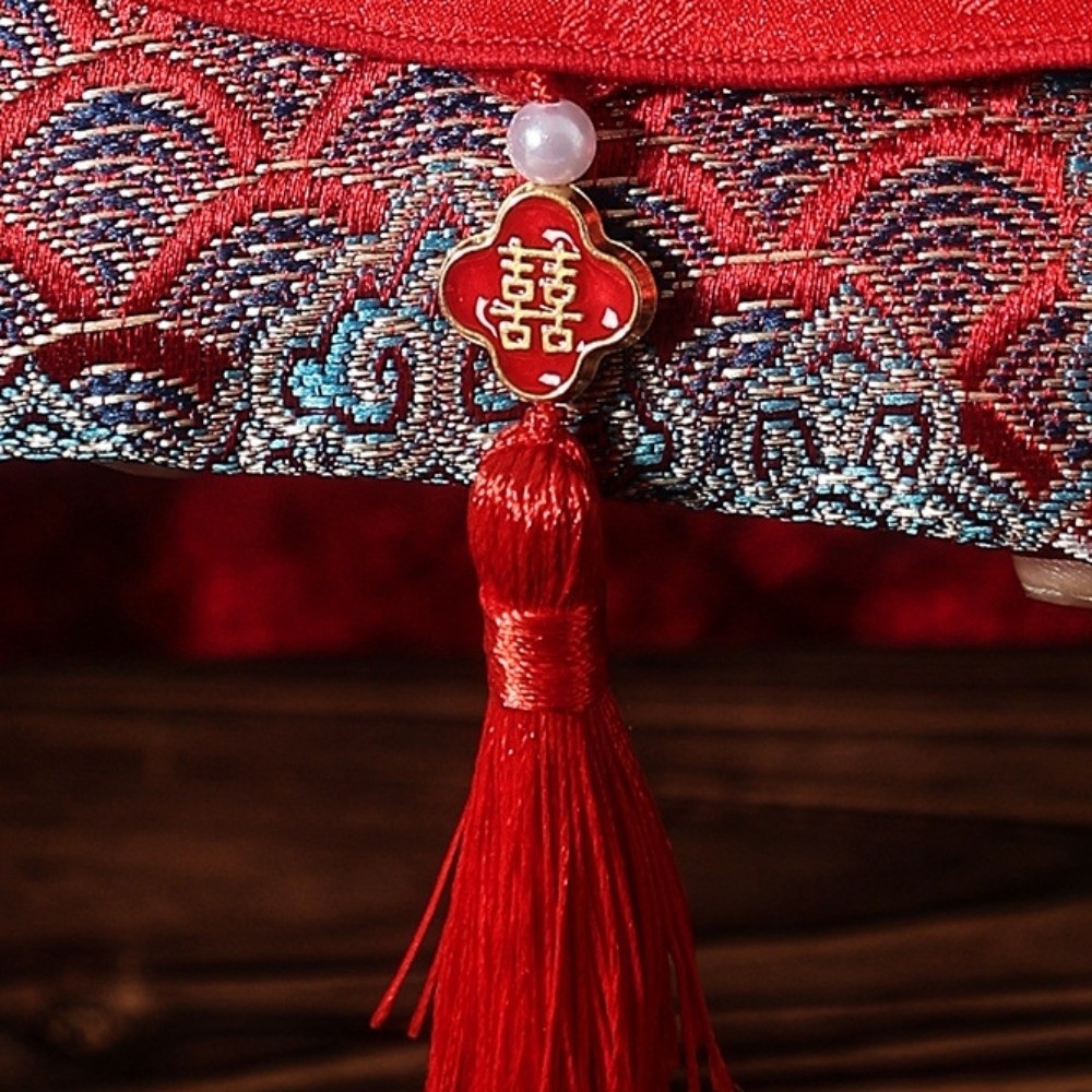 Chinese New Year Brocade Red E - Embroidery House ulasan dan harga