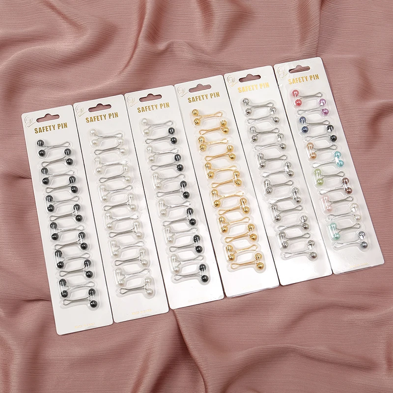 12pcs/Bag Muslim Hijab Pins Sc - Embroidery Hijab ulasan dan harga