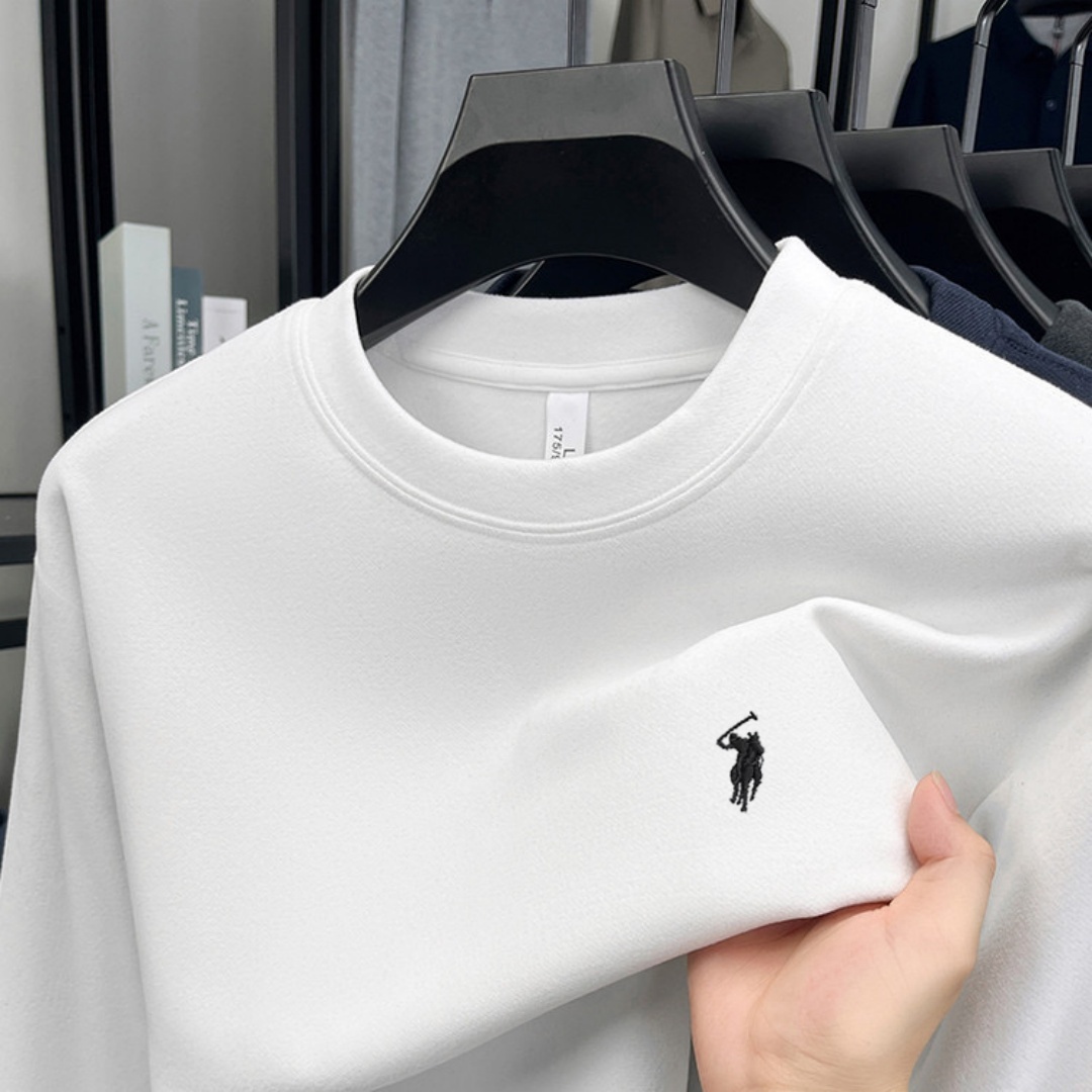 100% pure cotton high-end bran - Embroidery Men Shirt ulasan dan harga