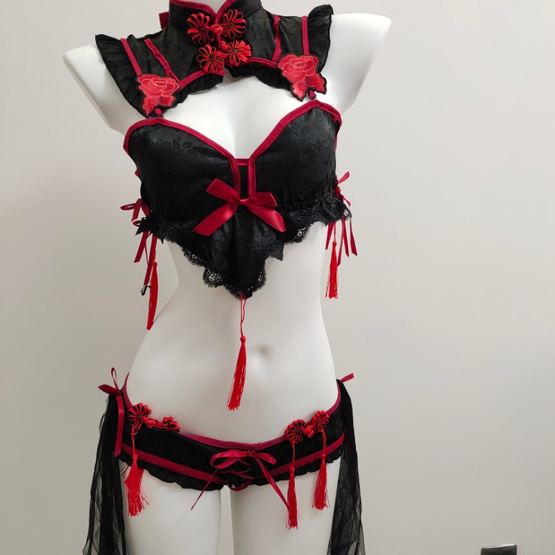 Gothic Vintage Cheongsam Linge - Embroidery Underwear ulasan dan harga