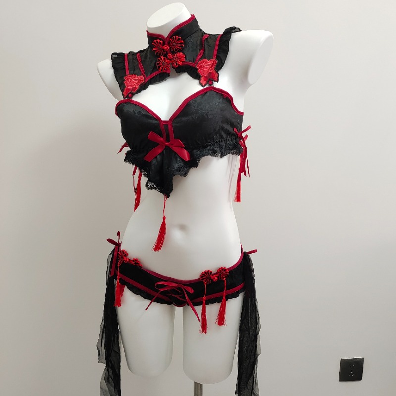 Gothic Vintage Cheongsam Linge - Embroidery Underwear ulasan dan harga