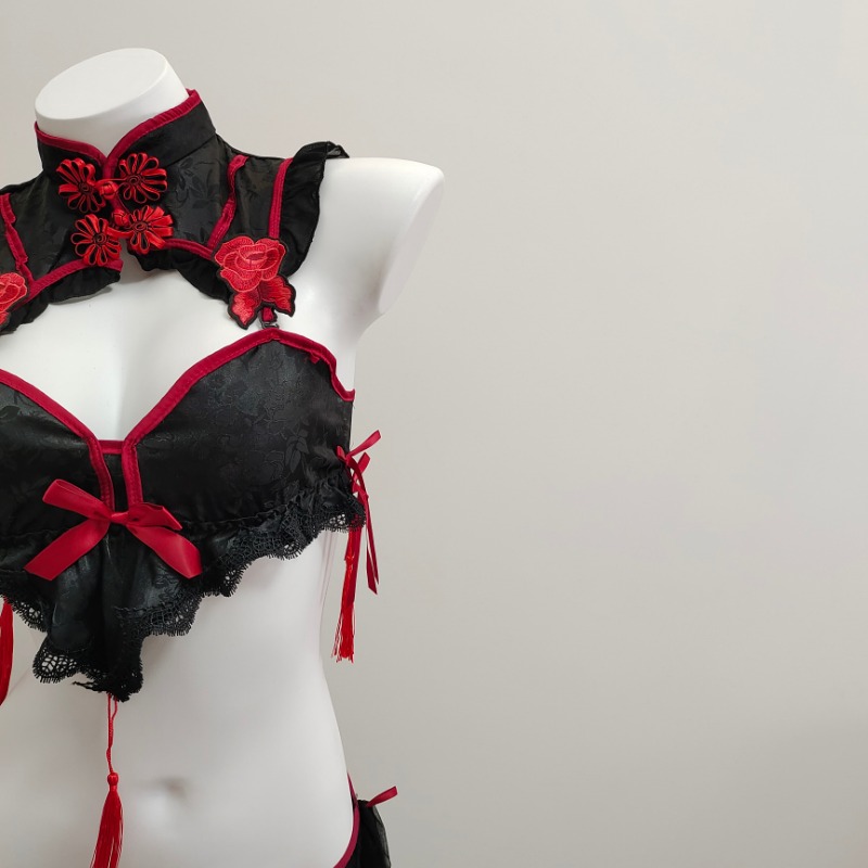 Gothic Vintage Cheongsam Linge - Embroidery Underwear ulasan dan harga