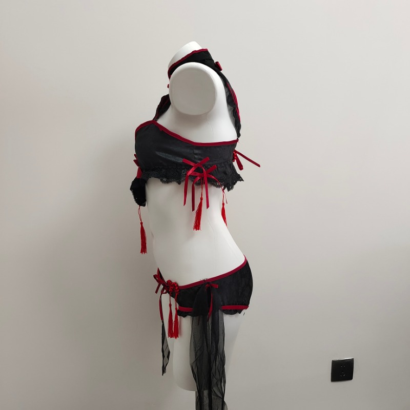 Gothic Vintage Cheongsam Linge - Embroidery Underwear ulasan dan harga