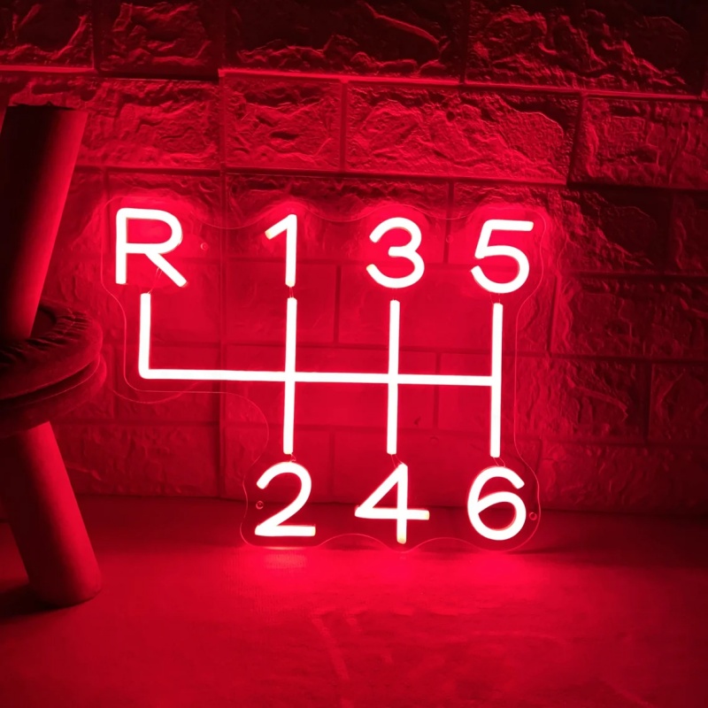 Car Gearbox Neon Sign Led Ligh - Embroidery Studio ulasan dan harga