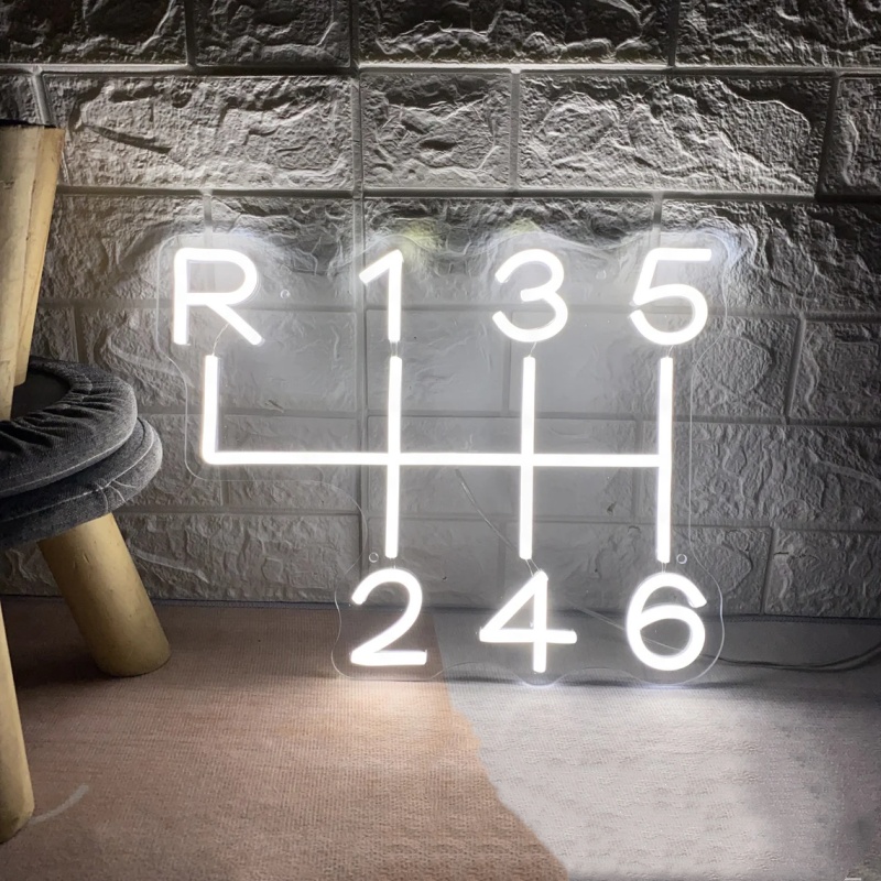 Car Gearbox Neon Sign Led Ligh - Embroidery Studio ulasan dan harga
