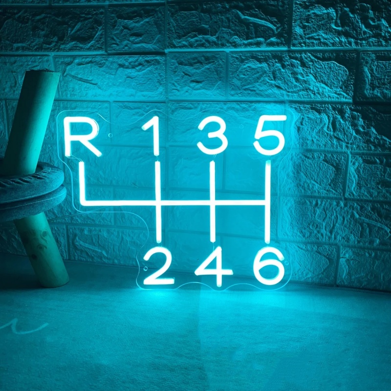 Car Gearbox Neon Sign Led Ligh - Embroidery Studio ulasan dan harga