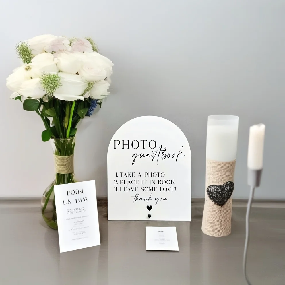 Elegant Acrylic Wedding Photo  - Embroidery Studio ulasan dan harga