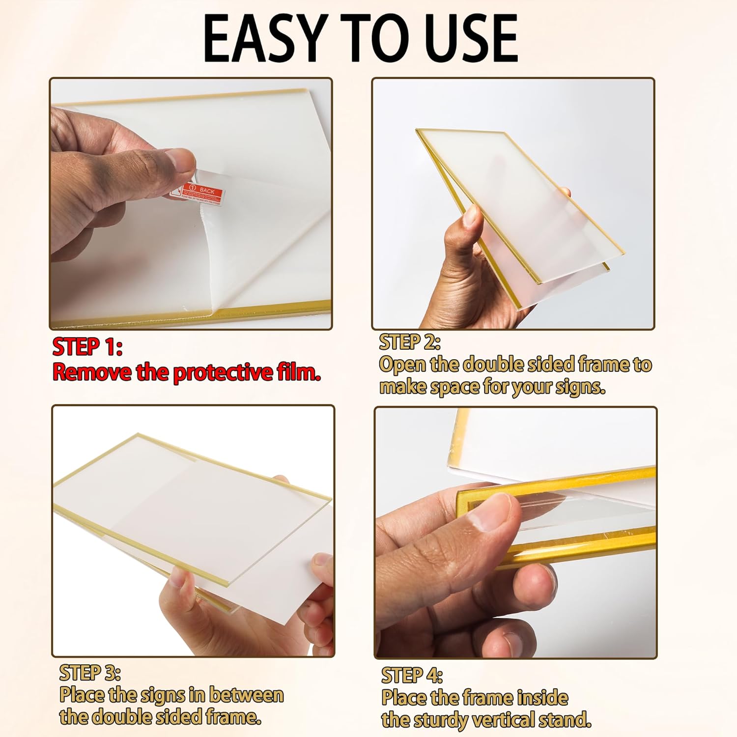 4x6inch Acrylic Sign Holder Wi - Embroidery Studio ulasan dan harga