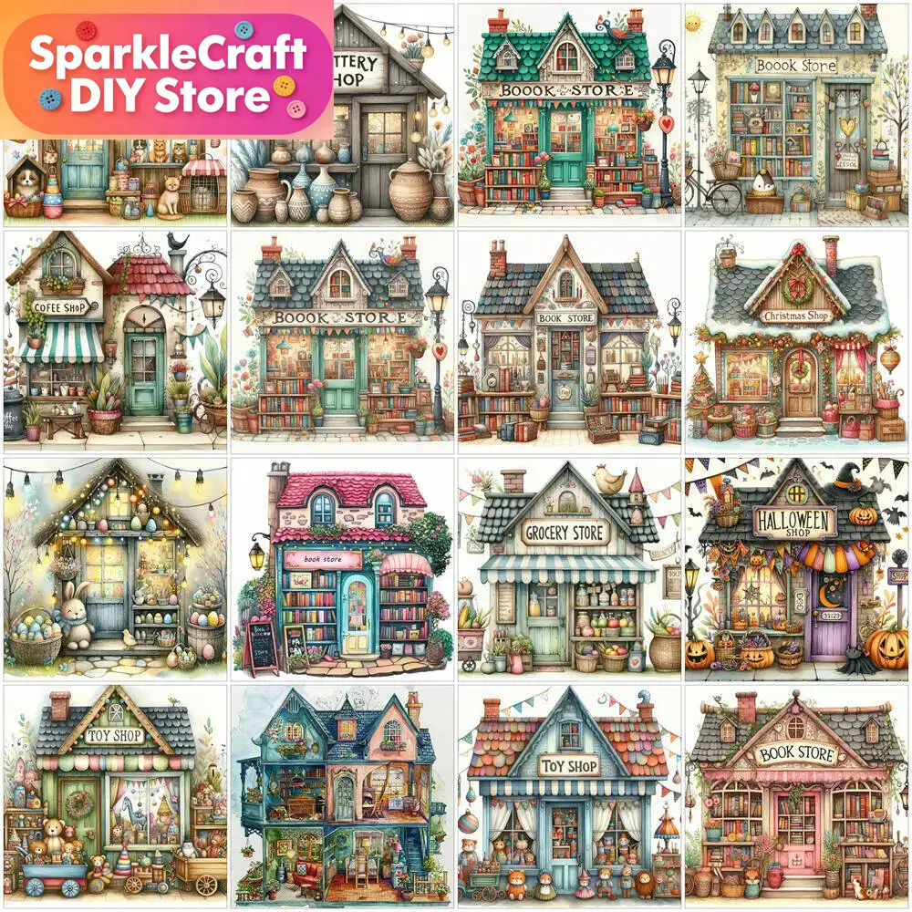 1pc frameless  5D Diamond Pain - Embroidery House ulasan dan harga
