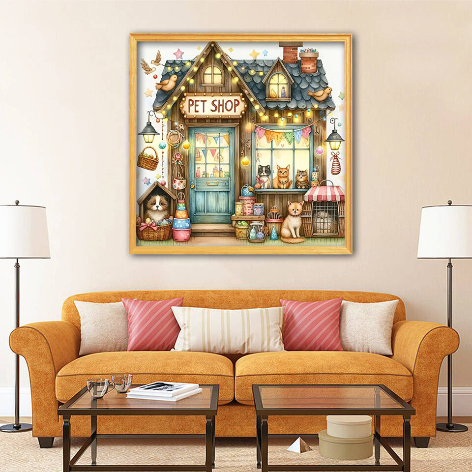 1pc frameless  5D Diamond Pain - Embroidery House ulasan dan harga