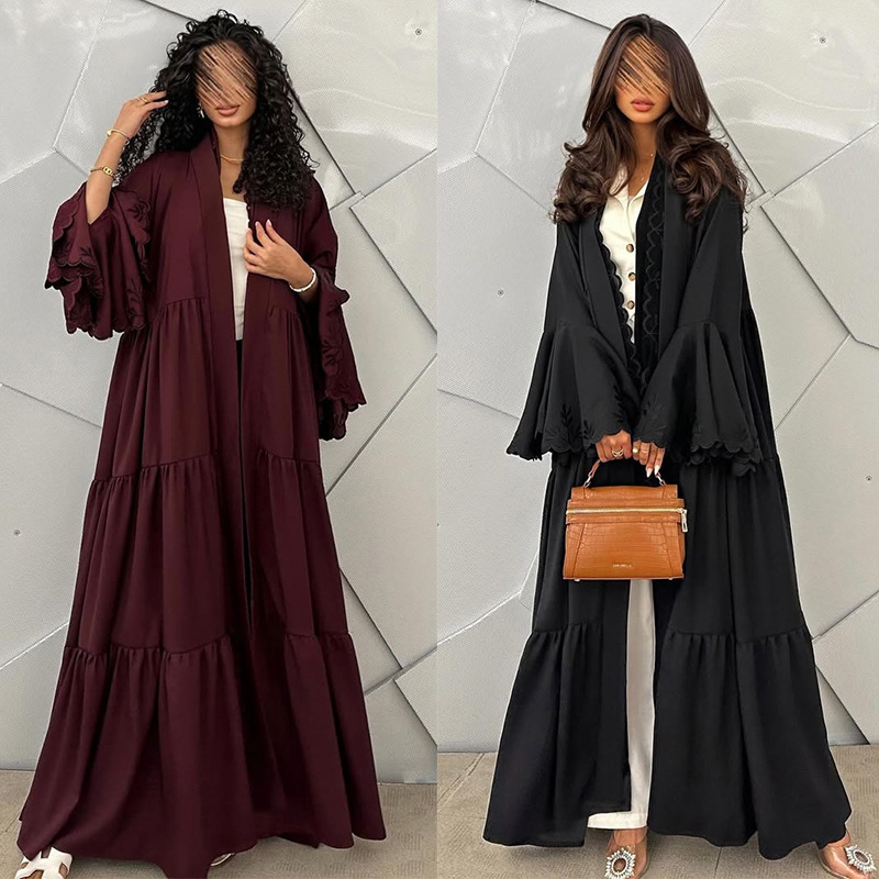 Muslim Hijab Dress Women Flare - Embroidery Hijab ulasan dan harga