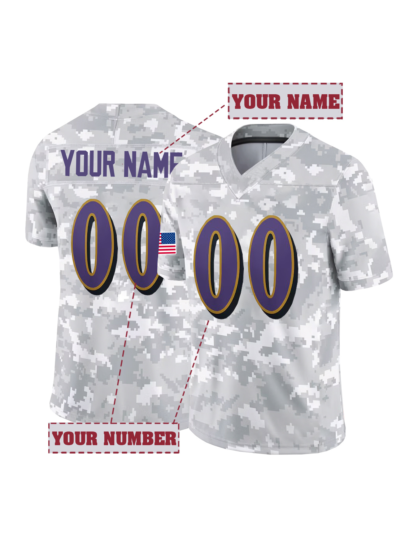 Customized Name And Number Des - Embroidery Men Shirt ulasan dan harga