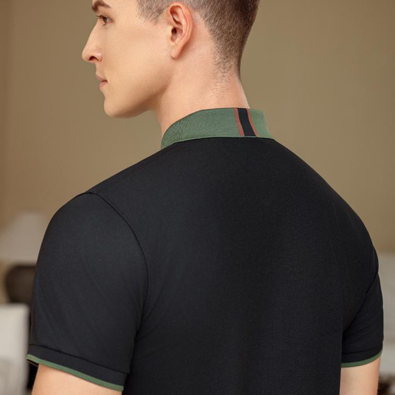 Color Block Polo Shirt - Free  - Embroidery Men Shirt ulasan dan harga