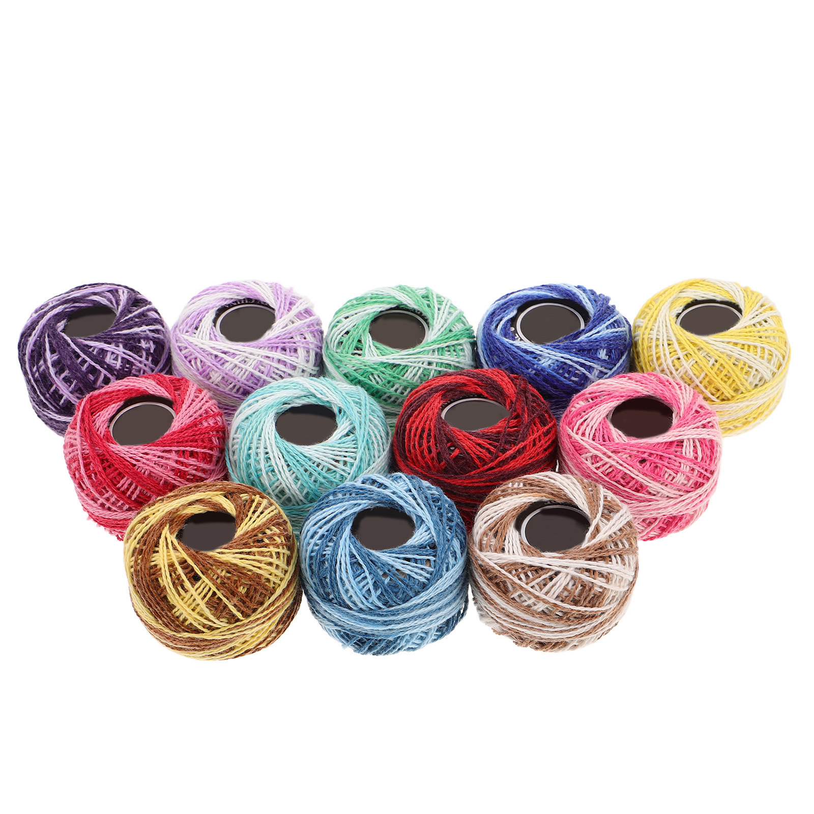 12Pcs Colorful Cotton Embroide - Embroidery Kit ulasan dan harga