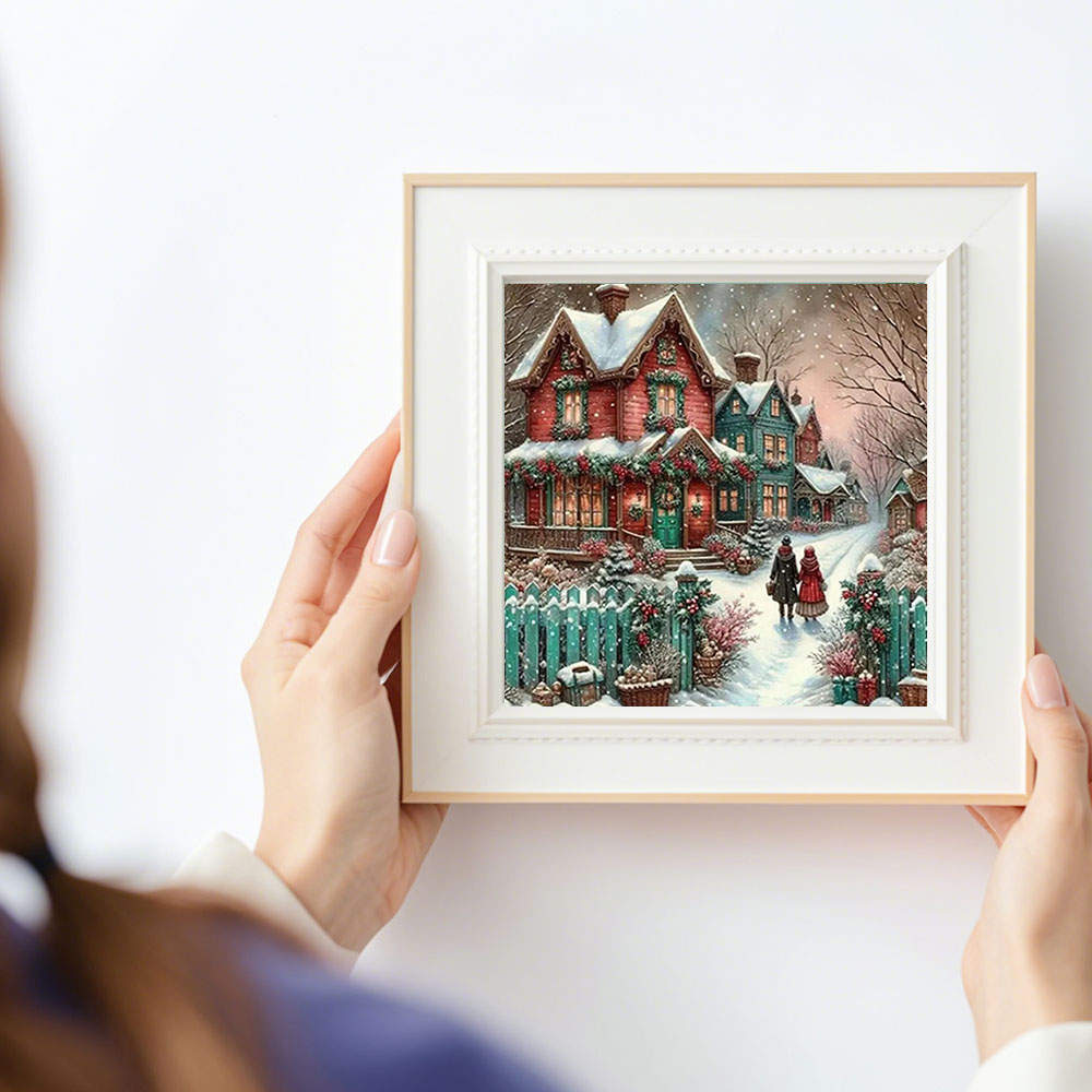 1pcs Diamond Painting Snowy Vi - Embroidery House ulasan dan harga