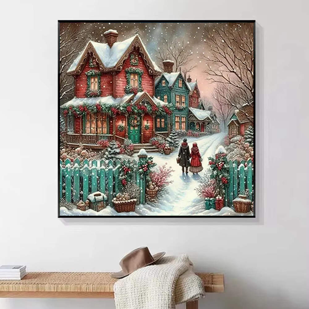 1pcs Diamond Painting Snowy Vi - Embroidery House ulasan dan harga