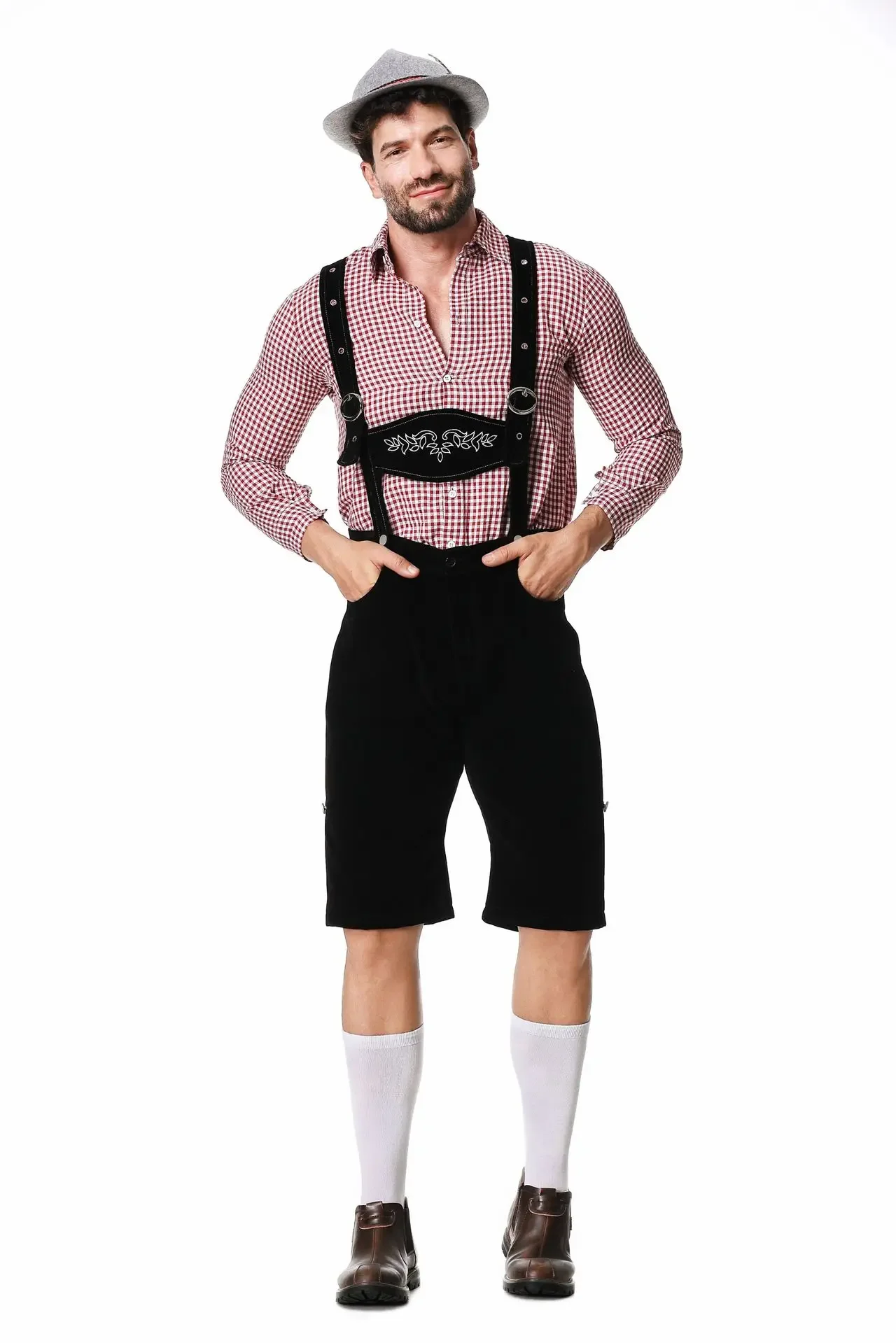 Germany Munich Traditional Okt - Embroidery Men Shirt ulasan dan harga