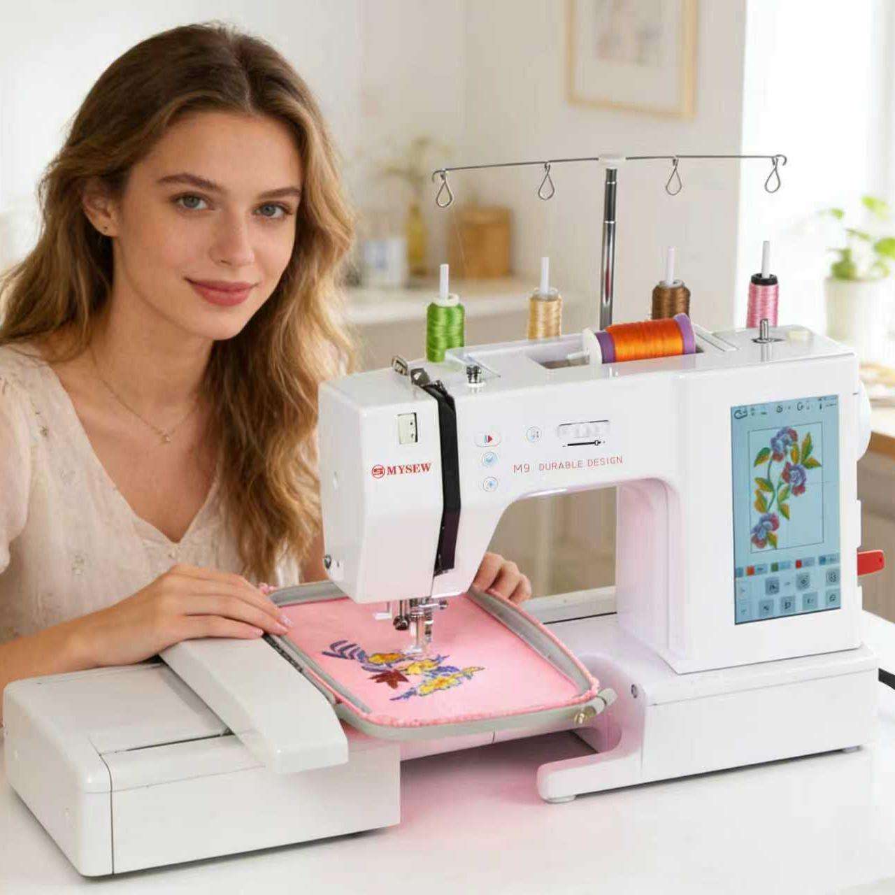 MYSEW M9 Customizable High-Spe - Embroidery Machine Computerized ulasan dan harga