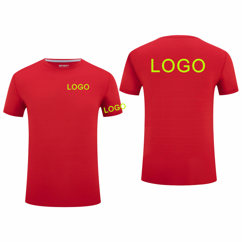 LOGO Customized Round Neck Sho - Embroidery Men Shirt ulasan dan harga