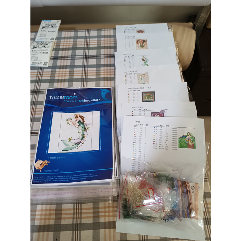 Cross Stitch Set New DIY Cotto - Embroidery Studio ulasan dan harga