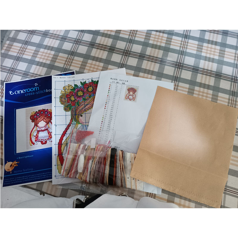 Cross Stitch Set New DIY Cotto - Embroidery Studio ulasan dan harga
