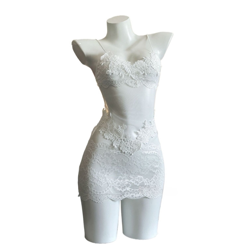 Sexy Lace Embroidery Strapless - Embroidery Underwear ulasan dan harga