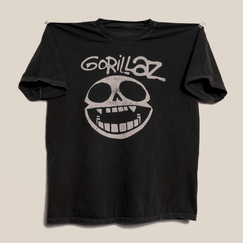 Gorillaz Band Print Short Slee - Embroidery Studio ulasan dan harga