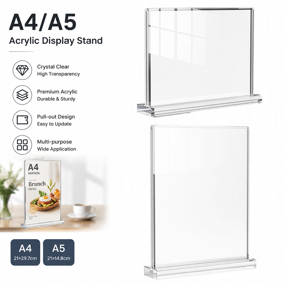 Transparent Acrylic A4/A5 Desk - Embroidery Studio ulasan dan harga