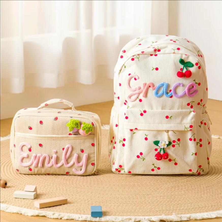 Custom Cute Backpack For Kids  - Embroidery Name Designs ulasan dan harga