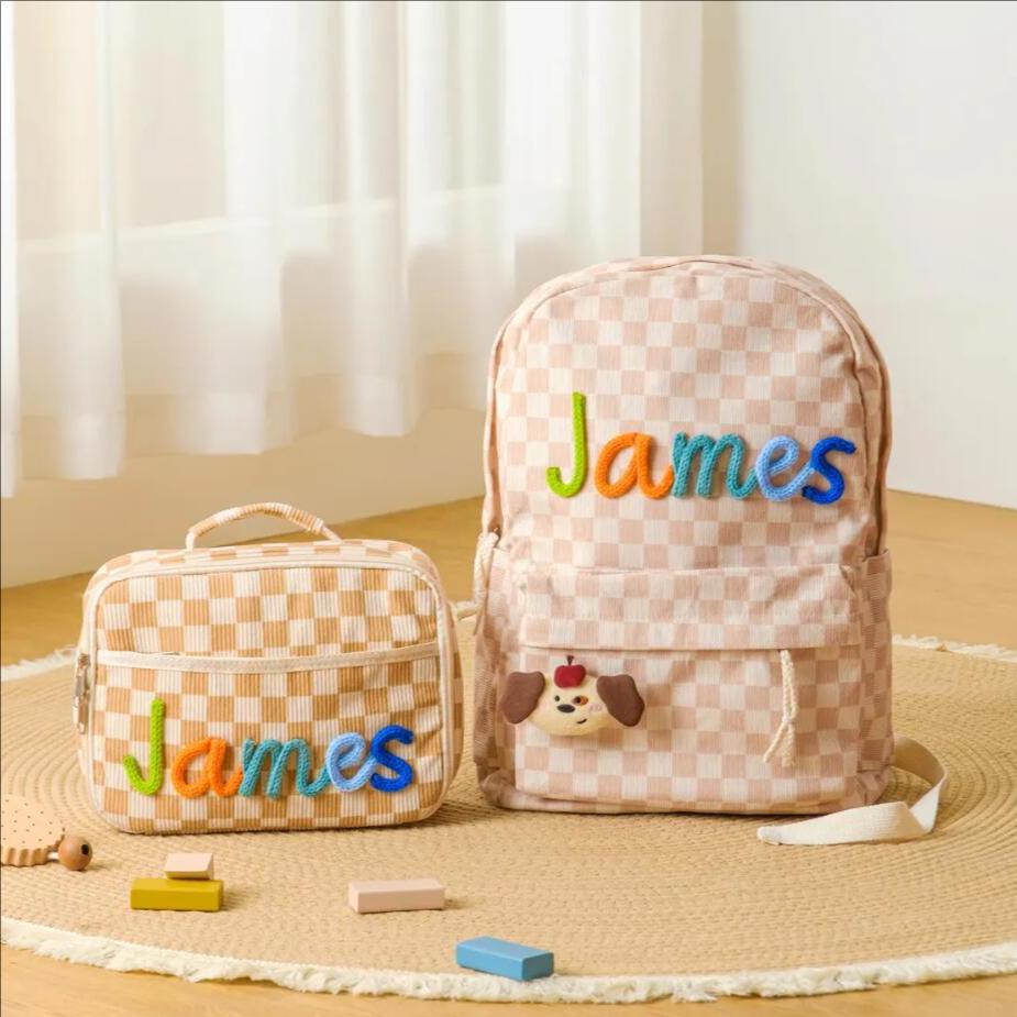 Custom Cute Backpack For Kids  - Embroidery Name Designs ulasan dan harga